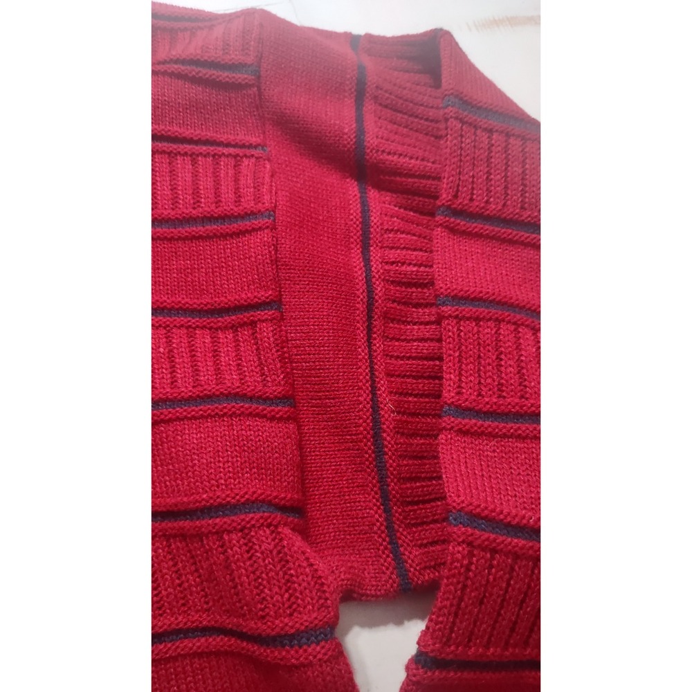 Men's Marks & Spencer Red Sweater With Black Stripes XL - Picture 4 of 5
